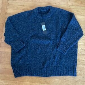NWT Jenni Kayne Alpaca crew neck charcoal sz L